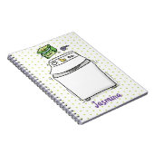 Carnet Illustration de lave-linge mignonne (Côté Droit)