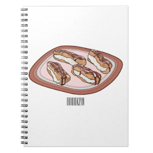 Carnet Illustration de l'éclair de chocolat