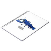 Carnet Illustration de l'écrevisse marron bleu (Côté gauche)