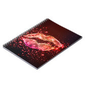 Carnet Illustration de lèvres modifiable : Conception gra (Côté gauche)