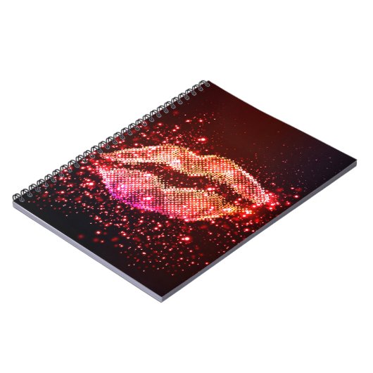 Carnet Illustration de lèvres modifiable : Conception gra (Côté gauche)