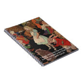 Carnet Illustration de Lewis Carroll & Citation sur le Ch (Côté Droit)