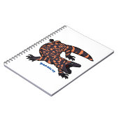 Carnet Illustration de lézard géant affamé (Côté gauche)