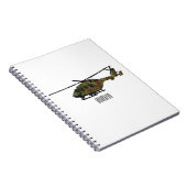 Carnet Illustration de l'hélicoptère de l'armée (Côté Droit)