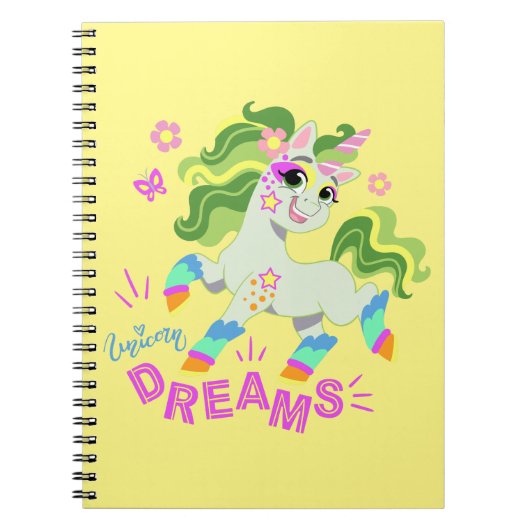 Carnet Illustration de licorne mignonne #2 (Devant)