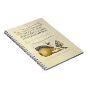 Carnet Illustration de l'insecte du fruit du papillon (Côté Droit)