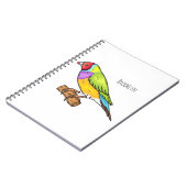 Carnet Illustration de l'oiseau de taille gouldienne (Côté gauche)