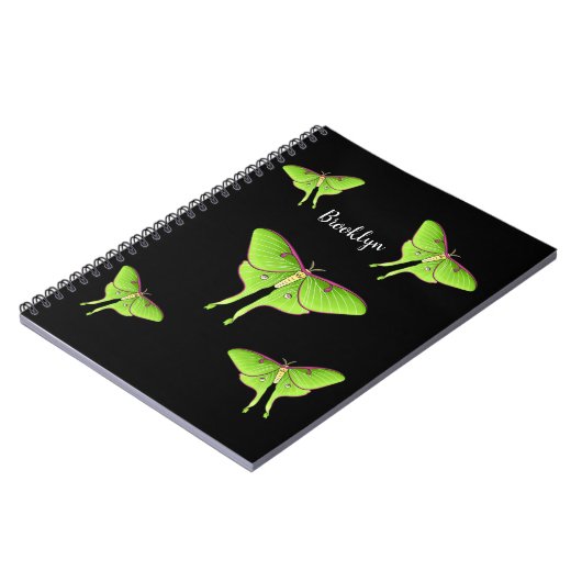 Carnet Illustration de Luna Moth (Côté gauche)