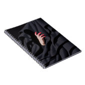 Carnet Illustration de main cachée sous un hijab étoilé (Côté Droit)