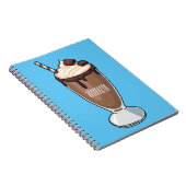 Carnet Illustration de milk-shake au chocolat (Côté Droit)