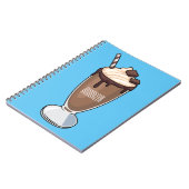 Carnet Illustration de milk-shake au chocolat (Côté gauche)