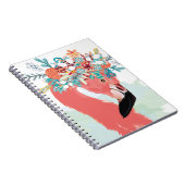 Carnet Illustration de mode avec flamants roses dessinés (Côté Droit)