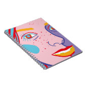 Carnet Illustration de mode colorée (Côté Droit)