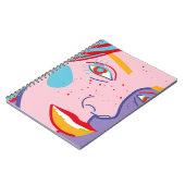 Carnet Illustration de mode colorée (Côté gauche)