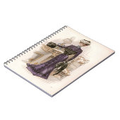 Carnet Illustration de mode vintage Edwardian Lady Fox (Côté gauche)