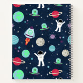 Carnet illustration de motif spatial (Dos)