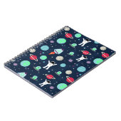 Carnet Illustration de motif spatial (Côté gauche)