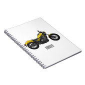 Carnet Illustration de moto Cruiser (Côté Droit)
