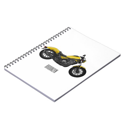 Carnet Illustration de moto Cruiser (Côté gauche)