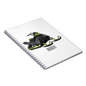 Carnet Illustration de motoneige (Côté Droit)