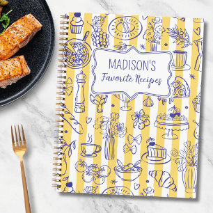 Carnet Illustration de nourriture italienne fantaisiste j