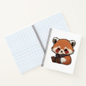 Carnet Illustration de panda rouge caricature (Intérieur)
