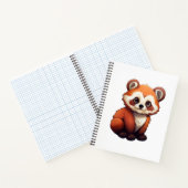 Carnet Illustration de panda rouge caricature (Intérieur)