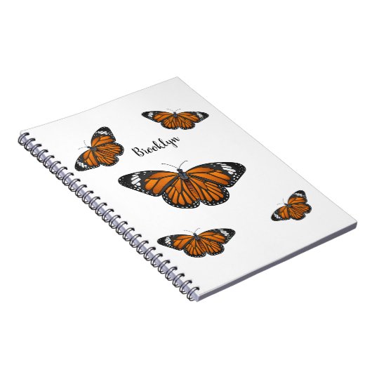 Carnet Illustration de papillon monarque (Côté Droit)