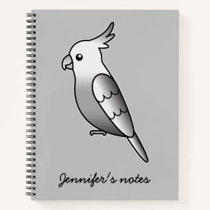 Carnet Illustration de perroquet cartoon blanc mignon