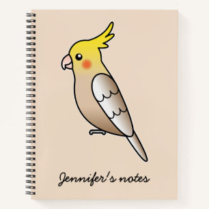 Carnet Illustration de perroquet cartoon cannelle mignon