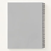 Carnet Illustration de perroquet cartoon gris mignon (Dos)