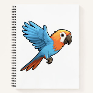 Carnet Illustration de perroquet de dessin animé