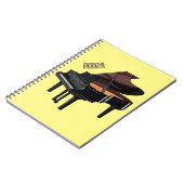Carnet Illustration de piano (Côté gauche)