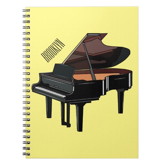 Carnet Illustration de piano (Devant)