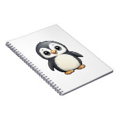 Carnet Illustration de pingouin de dessin (Côté Droit)
