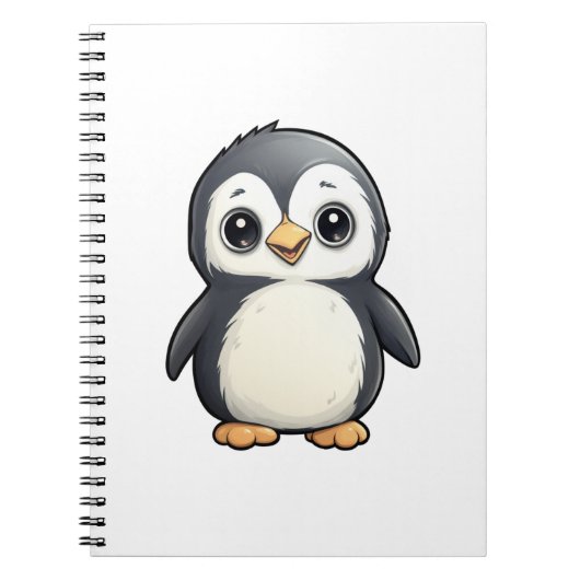 Carnet Illustration de pingouin de dessin (Devant)