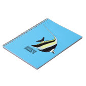 Carnet illustration de poisson idole de Mozart de style c (Côté gauche)