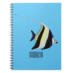 Carnet illustration de poisson idole de Mozart de style c
