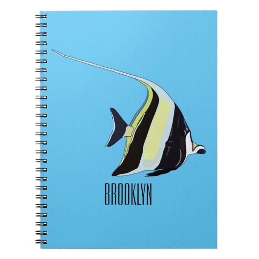 Carnet illustration de poisson idole de Mozart de style c (Devant)