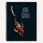 Carnet Illustration de poisson koi aquarelle (Devant)