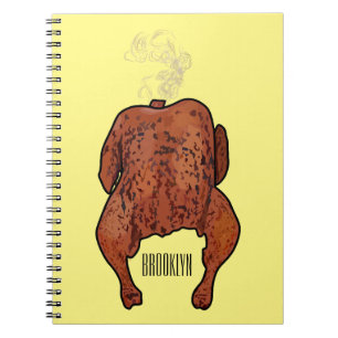 Carnet Illustration de poulet rôti