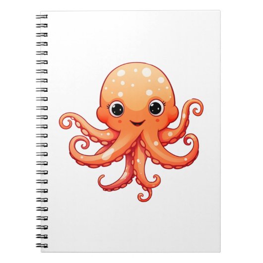 Carnet Illustration de poulpe de dessin (Devant)