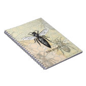 Carnet Illustration de reine abeille insecte (Côté Droit)