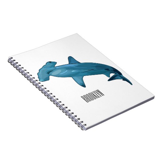 Carnet Illustration de requin marteau (Côté Droit)