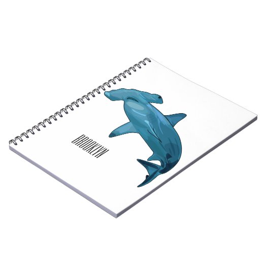 Carnet Illustration de requin marteau (Côté gauche)