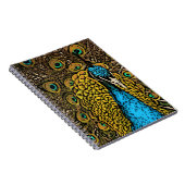 Carnet Illustration de splendeur de paon (Côté Droit)