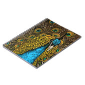 Carnet Illustration de splendeur de paon (Côté gauche)