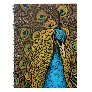 Carnet Illustration de splendeur de paon