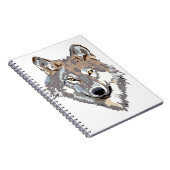 Carnet Illustration de tête de loup devant (Côté Droit)