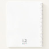 Carnet Illustration de thé pour femme rose, jaune, vert (Dos)